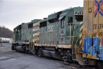 Trailing unit on northbound interchange run